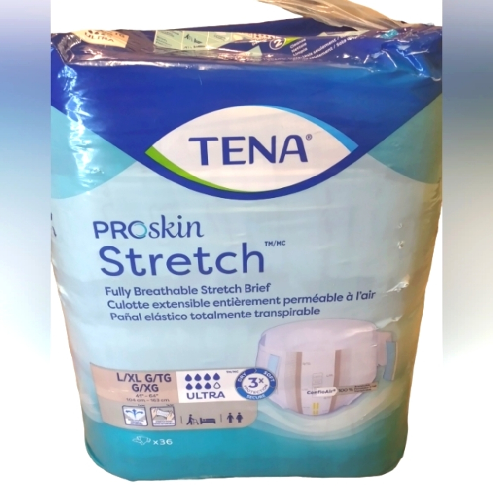 Tena ProSkin Stretch Full Breathable Ultra Briefs Size L/XL
